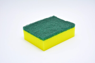 Sponge plus scrubber in yellow and green color