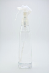 Water sprayer in transparent plastic bottle