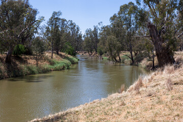 Fototapeta na wymiar Namoi river in northern New South Wales, Australia.