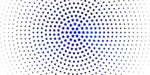 Light BLUE vector pattern with abstract stars. Blur decorative design in simple style with stars. Pattern for new year ad, booklets.