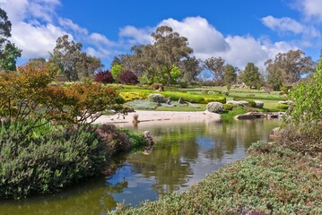 Fototapeta na wymiar Japanese Gardens in Cowra , New South Wales, Australia.