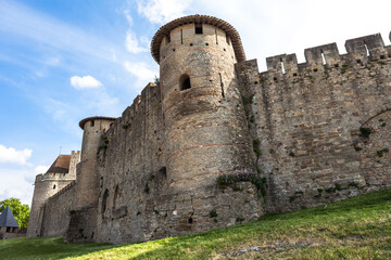 Fototapeta na wymiar Carcassonne in France.