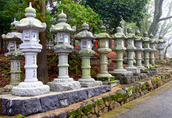 Fototapeta na wymiar The Kasuga-Taisha Shrine or Kasuga Grand Shrine in Nara, Kansai, Japan.