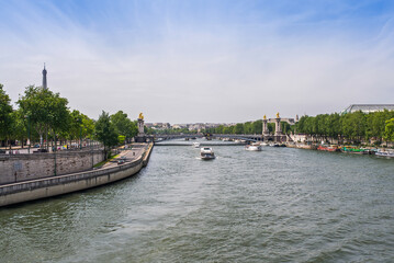 River Seine in Paris, France.
