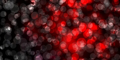 Dark Red vector backdrop with dots.