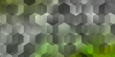 Fototapeta na wymiar Light Green, Yellow vector pattern with colorful hexagons.