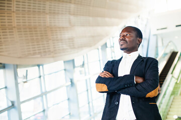 standing black man professional