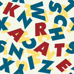 Cool Seamless Texture Pattern MMA, karate for print on t-shirts, rashguard. Vector, EPS.