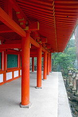 The Kasuga-Taisha Shrine or Kasuga Grand Shrine in Nara, Kansai, Japan.