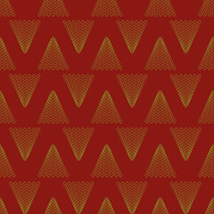 Simple christmas trees seamless vector pattern. Holiday surface print design for fabrics, stationery, gift wrap, cards, backgrounds, textiles, and packaging.