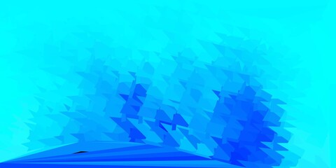 Light blue vector gradient polygon design.