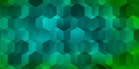 Fototapeta na wymiar Light Green vector texture with colorful hexagons.