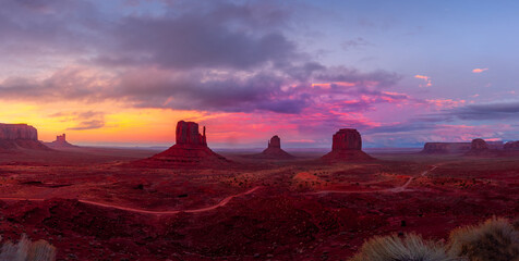 Monument Valley at sunset