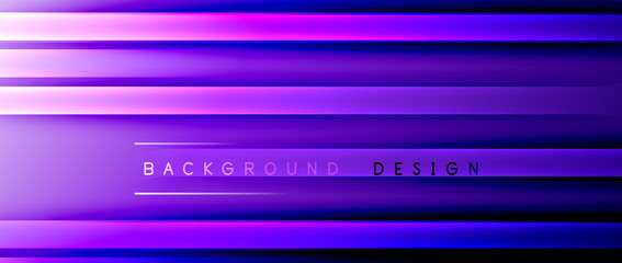 Bright gradient neon lines abstract background