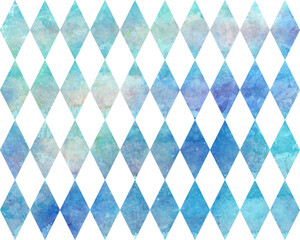 シームレスなダイヤ柄　青