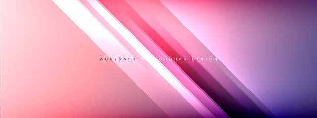 Motion concept neon shiny lines on liquid color gradients abstract backgrounds. Dynamic shadows and lights templates for text