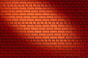 Fototapeta na wymiar Red brick wall as an abstract background.