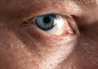 Close up of a man's eye as a background.