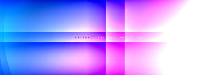 Vector abstract background - circle and cross on fluid gradient with shadows and light effects. Techno or business shiny design templates for text