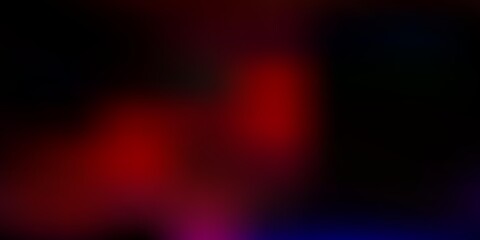 Obraz premium Dark blue, red vector gradient blur backdrop.