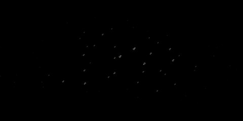 Dark Gray vector pattern with feminism elements.