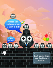 Healthcare contraception advice relating to birth control and the prevention of STI sexually transmitted infections