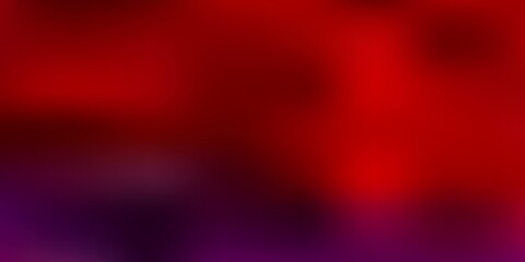Dark blue, red vector abstract blur layout.