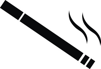 vector illustration of a burning cigarette