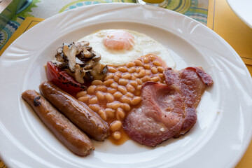 Tasty full English breakfast