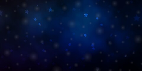 Naklejka na ściany i meble Dark Blue, Yellow vector template with neon stars. Colorful illustration with abstract gradient stars. Theme for cell phones.