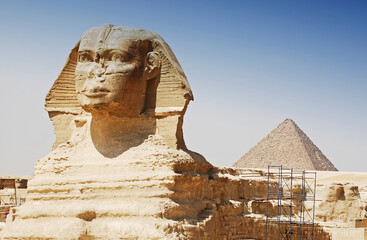 The Great Sphinx in Giza. Cairo, Egypt