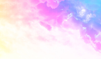 sky and cloud background with a pastel color.