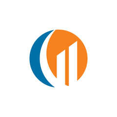 finance logo , growth logo vector