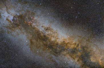 Photo of the Milky Way. Outer space, stars, nebulae,