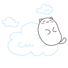 Cat with cloud