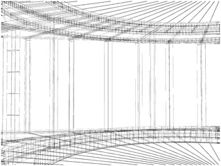 Abstract Construction Structure Of The Line Vector