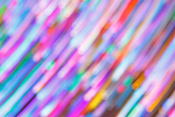 abstract background of glowing objects in a large number out of focus