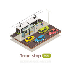 Isometric Colored City Composition