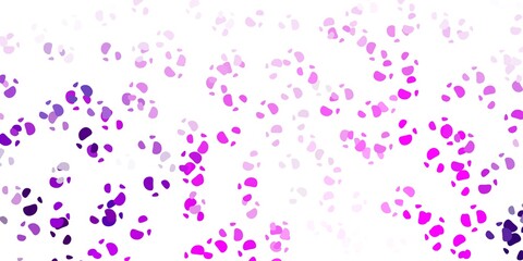 Fototapeta premium Light pink vector texture with memphis shapes.