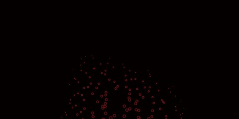 Dark Red vector background with bubbles. Colorful illustration with gradient dots in nature style. Pattern for wallpapers, curtains.