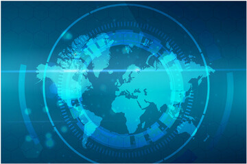 Abstract technology background Hi-tech communication concept futuristic digital innovation background vector illustration