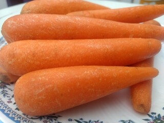 carrots on a plate