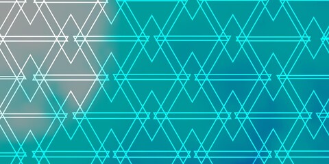 Light BLUE vector template with crystals, triangles. Modern abstract illustration with colorful triangles. Template for landing pages.