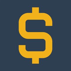 Graphic mall, Dollar currency, Flat color icon.