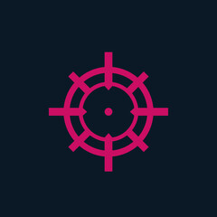 crosshair vector sign