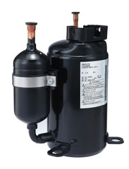 A compressor is a mechanical device that increases the pressure of a gas by reducing its volume. 