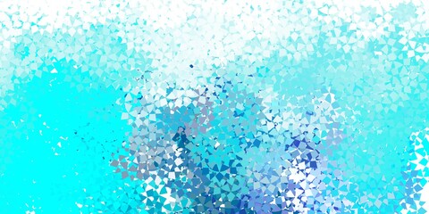 Light blue, green vector layout with lines, triangles.
