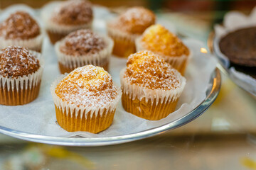 chocolate cupcakes with cream