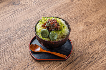 かき氷　japanese type of epidemic shaved ice