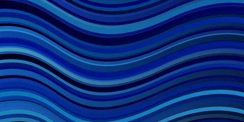 Light BLUE vector background with lines. Abstract illustration with bandy gradient lines. Template for your UI design.